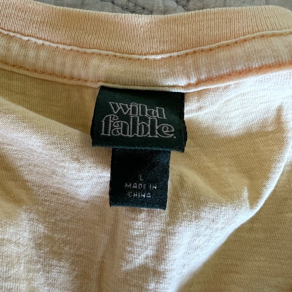 Peach peplum wild fable top size large - Picture 3 of 3